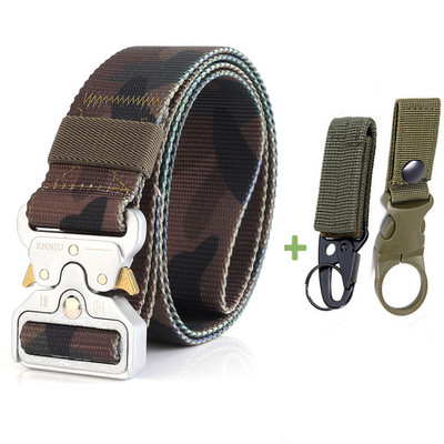 Modni taktički muški remen Pravi najlonski remen za traperice Hlače Platneni remen u vojnom stilu Metalna kopča Dizajnerski remen oko struka Lovački dar