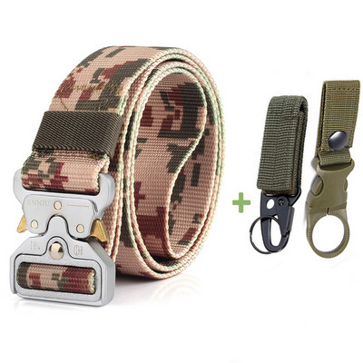 Modni taktički muški remen Pravi najlonski remen za traperice Hlače Platneni remen u vojnom stilu Metalna kopča Dizajnerski remen oko struka Lovački dar