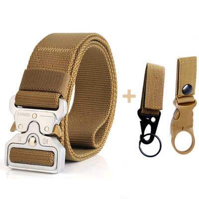 Modni taktički muški remen Pravi najlonski remen za traperice Hlače Platneni remen u vojnom stilu Metalna kopča Dizajnerski remen oko struka Lovački dar