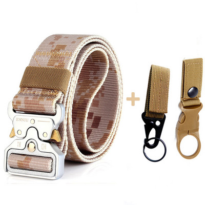 Modni taktički muški remen Pravi najlonski remen za traperice Hlače Platneni remen u vojnom stilu Metalna kopča Dizajnerski remen oko struka Lovački dar