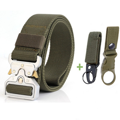 Modni taktički muški remen Pravi najlonski remen za traperice Hlače Platneni remen u vojnom stilu Metalna kopča Dizajnerski remen oko struka Lovački dar