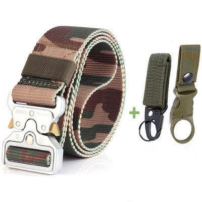 Modni taktički muški remen Pravi najlonski remen za traperice Hlače Platneni remen u vojnom stilu Metalna kopča Dizajnerski remen oko struka Lovački dar
