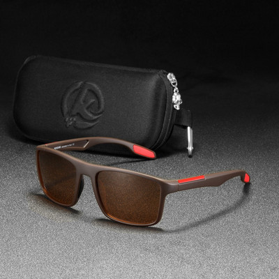 KDEAM pravokutne ultra lagane sunčane naočale TR90 Muške polarizirane TAC leće debljine 1,1 mm Sunčane naočale za vožnju Ženske sportske muške KD101