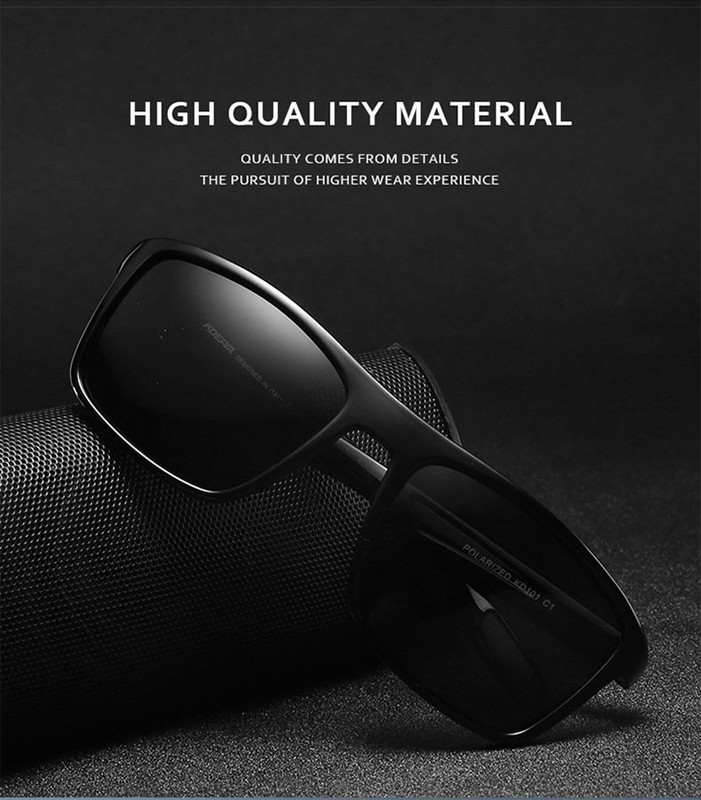 KDEAM pravokutne ultra lagane sunčane naočale TR90 Muške polarizirane TAC leće debljine 1,1 mm Sunčane naočale za vožnju Ženske sportske muške KD101