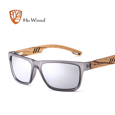 HU WOOD Brand Design Zebra Wood sunčane naočale za muškarce Modne sportske sunčane naočale s gradijentom boja za vožnju, ribolov, zrcalne leće GR8016