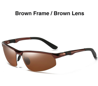 AORON Muške polarizirane sunčane naočale Brand Vintage Alloy Sunčane naočale Retro Luksuzne muške naočale Anti-UV sunčane naočale Muške Oculos De Sol