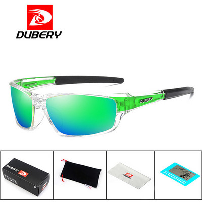 DUBERY Futósport Polarizált Napszemüveg Férfi Könnyű PC Szemüvegkeret Vezetés Éjszakai látás Napszemüveg Férfi UV400 KD167