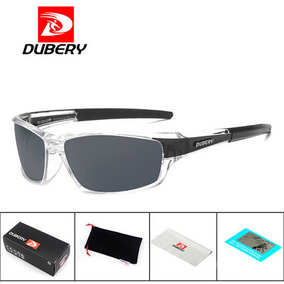 DUBERY Futósport Polarizált Napszemüveg Férfi Könnyű PC Szemüvegkeret Vezetés Éjszakai látás Napszemüveg Férfi UV400 KD167
