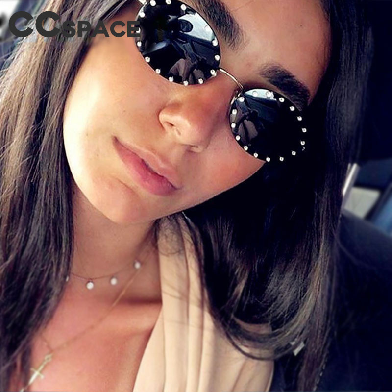 46127 Teemant-ovaalsed väikese raamiga luksuslikud päikeseprillid meeste naiste moevarjud UV400 vanad prillid