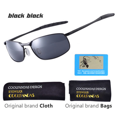 CoolPandas 2022 ochelari de soare polarizați pentru bărbați, de designer de marcă, ochelari de soare cu lentile mici, ochelari de soare pentru conducere, ochelari de soare UV400