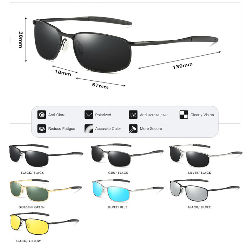 Ανδρικά γυαλιά ηλίου CoolPandas 2022 Polarized, επώνυμα σχεδιαστής Μικρού φακού Ανδρικά γυαλιά ηλίου οδήγησης γυαλιά ηλίου gafas oculos de sol UV400