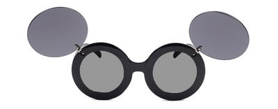 SHAUNA Ins Populaarsed Lady Gaga Kokkupandavad Steampunk Päikeseprillid Naiste Armsad Ümmargused Peokrillid Laste Varjud