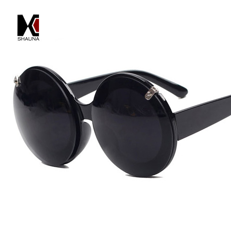 SHAUNA Ins Populaarsed Lady Gaga Kokkupandavad Steampunk Päikeseprillid Naiste Armsad Ümmargused Peokrillid Laste Varjud