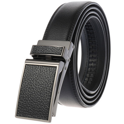 MEDYLA Arrival Klassikaline automaatne pandlaga must vöö ärimeestele Kvaliteetne ehtsast nahast 3,0 laiusega rihma vöökoht
