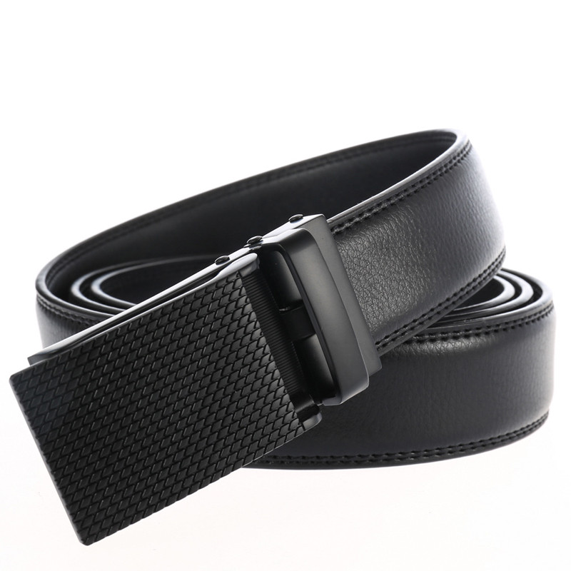 MEDYLA Arrival Klassikaline automaatne pandlaga must vöö ärimeestele Kvaliteetne ehtsast nahast 3,0 laiusega rihma vöökoht