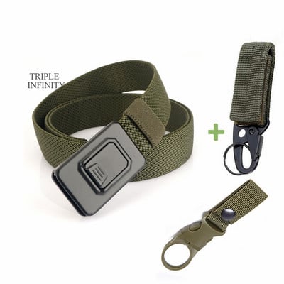 2023 aluminijska legura s brzim otpuštanjem remen s kopčom za muškarce Prozračni elastični pojasevi rastezljivi vojni taktički remen za lov