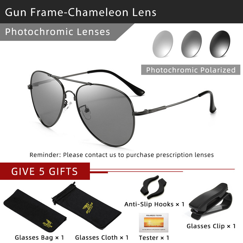 BLMUSA nauji titano poliarizuoti akiniai nuo saulės vyriški, lauko automobiliu vairavimo fotochrominiai, atmintis, metaliniai rupūžės akiniai nuo saulės vyrams UV400