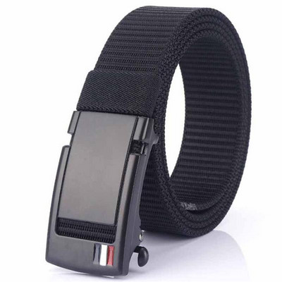 BOKADIAO Muški i ženski najlonski remen Metalni remeni s automatskom kopčom Sportovi na otvorenom Ležerni traperice pojas Vojni vojni platneni muški remen