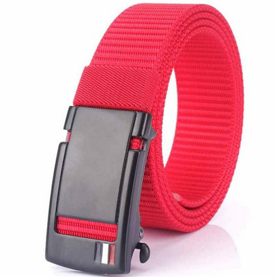 BOKADIAO Muški i ženski najlonski remen Metalni remeni s automatskom kopčom Sportovi na otvorenom Ležerni traperice pojas Vojni vojni platneni muški remen