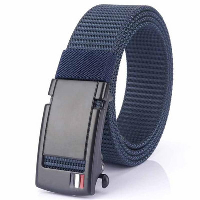 BOKADIAO Muški i ženski najlonski remen Metalni remeni s automatskom kopčom Sportovi na otvorenom Ležerni traperice pojas Vojni vojni platneni muški remen