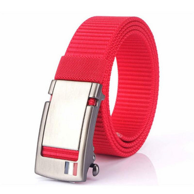 BOKADIAO Muški i ženski najlonski remen Metalni remeni s automatskom kopčom Sportovi na otvorenom Ležerni traperice pojas Vojni vojni platneni muški remen