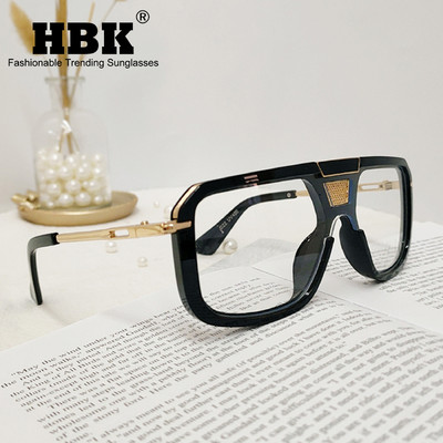 2022 m. Nauji Retro Double Bridges Vyriški akiniai nuo saulės Madingi juodi skaidrūs akiniai populiarūs tuščiaviduriai leopardo mėlyni akiniai nuo saulės vyrams, moteriški Shad
