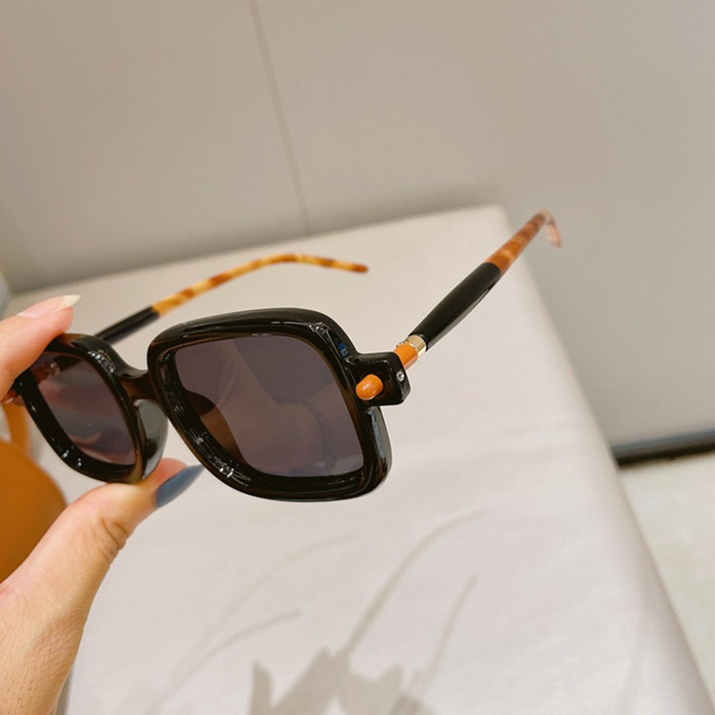 DDDLONG Retro Fashion Kvadratiniai akiniai nuo saulės Moteriški Vyriški Akiniai nuo saulės Klasikiniai Vintage UV400 Lauko Atspalviai D293