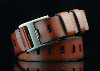 Vyriškas diržas džinsams Prabangus dizainerio sukurtas vyriškas Cinturones Rudos segtukas Odinis diržas Vyriškas diržas Juosmuo ceinture cinto masculino