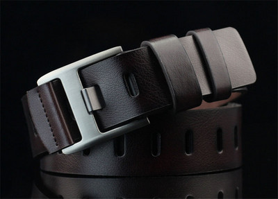 Vyriškas diržas džinsams Prabangus dizainerio sukurtas vyriškas Cinturones Rudos segtukas Odinis diržas Vyriškas diržas Juosmuo ceinture cinto masculino