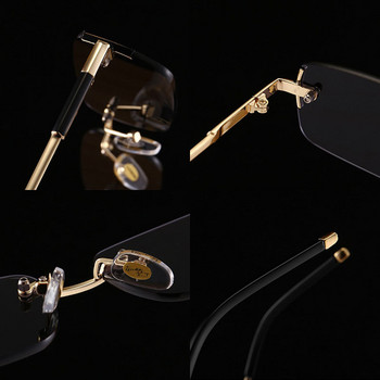 SHAUNA Ins Δημοφιλή Rimless γυαλιά ηλίου Fashion Candy Χρώματα Φιμέ Μικρές Ορθογώνιες Αποχρώσεις UV400