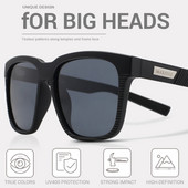Γυαλιά ηλίου JULI Square Oversized Polarized για Big Heads Ανδρικά ρετρό vintage γυαλιά ηλίου Προστασία από την υπεριώδη ακτινοβολία Fishing Eyewear MJ8023