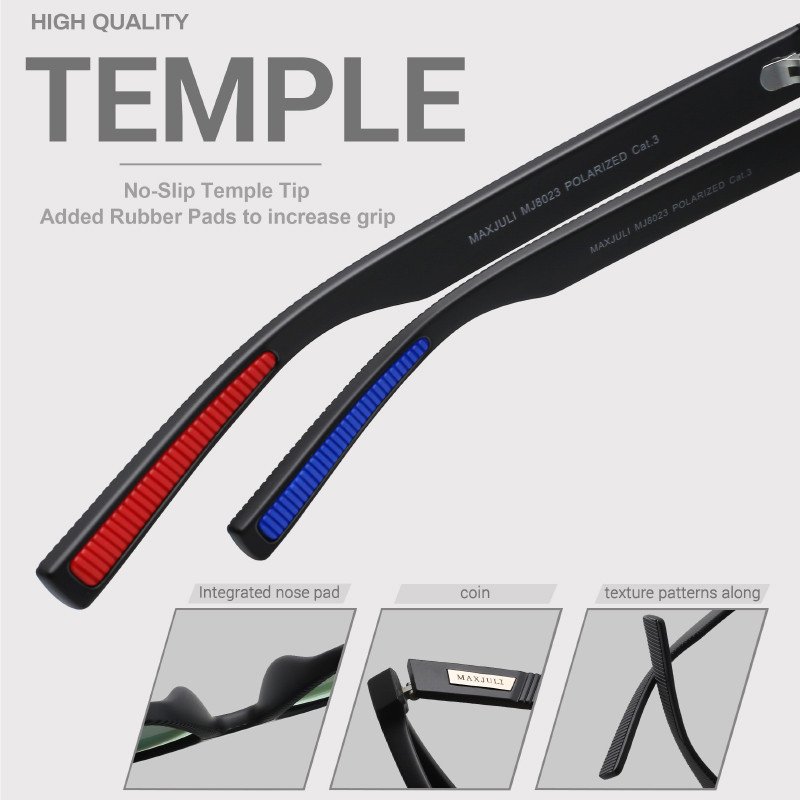 Γυαλιά ηλίου JULI Square Oversized Polarized για Big Heads Ανδρικά ρετρό vintage γυαλιά ηλίου Προστασία από την υπεριώδη ακτινοβολία Fishing Eyewear MJ8023