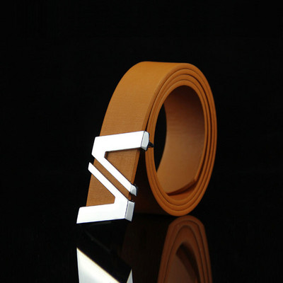 Noua curea cu catarama la moda Curele unisex Curea din piele pentru cuplu masculin si feminin Ceinture