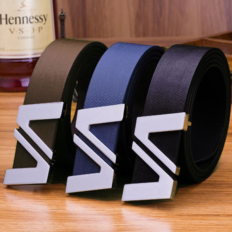 Uus moodne pandlaga rihm Unisex rihmad nahast rihm meeste ja naiste paaridele