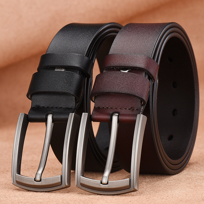 [LFMB]kožni remen muški remen s kopčom na iglu fancy vintage traperice muški remeni s remenom od prave kože remen s gumama muški muški remen
