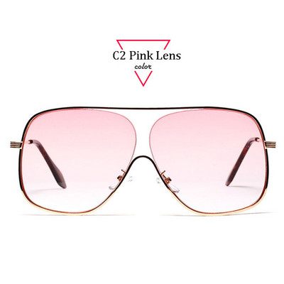 ALOZ MICC Nove prevelike kvadratne ženske sunčane naočale Dizajnerske modne muške sunčane naočale s metalnim poluokvirom UV400 naočale Q435