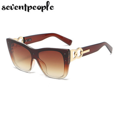 Sunčane naočale bez okvira Ženske luksuzne dizajnerske nove modne sunčane naočale Cateye za žene Prevelike ženske sunčane naočale bez okvira