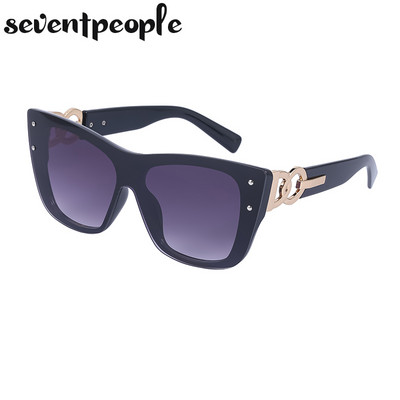 Sunčane naočale bez okvira Ženske luksuzne dizajnerske nove modne sunčane naočale Cateye za žene Prevelike ženske sunčane naočale bez okvira