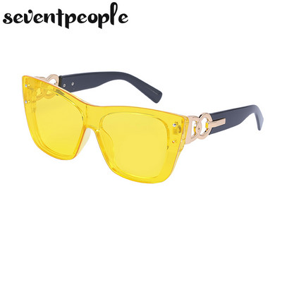 Sunčane naočale bez okvira Ženske luksuzne dizajnerske nove modne sunčane naočale Cateye za žene Prevelike ženske sunčane naočale bez okvira