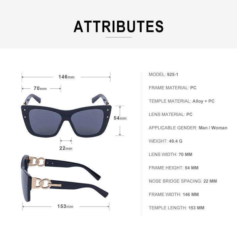 Sunčane naočale bez okvira Ženske luksuzne dizajnerske nove modne sunčane naočale Cateye za žene Prevelike ženske sunčane naočale bez okvira