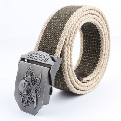 LTOHEYN platneni remen s kopčom od legure cinka, penjanje na otvorenom, obuka za izlete, elastični produljeni remen koji se može prilagoditi