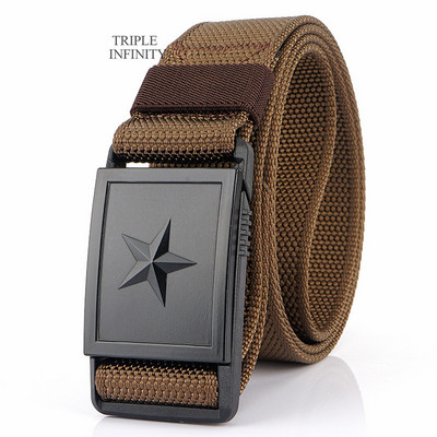 2023 m. penkiakampė žvaigždė magnetinė greito atsegimo sagtis taktinis diržas, tvirtas nailoninis diržas vyrams kariški džinsai kelnės diržų medžioklė