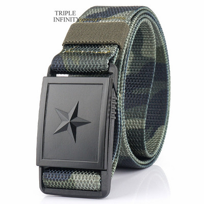 2023 m. penkiakampė žvaigždė magnetinė greito atsegimo sagtis taktinis diržas, tvirtas nailoninis diržas vyrams kariški džinsai kelnės diržų medžioklė