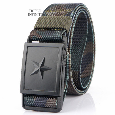 2023 m. penkiakampė žvaigždė magnetinė greito atsegimo sagtis taktinis diržas, tvirtas nailoninis diržas vyrams kariški džinsai kelnės diržų medžioklė