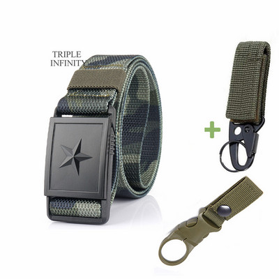 2023 m. penkiakampė žvaigždė magnetinė greito atsegimo sagtis taktinis diržas, tvirtas nailoninis diržas vyrams kariški džinsai kelnės diržų medžioklė