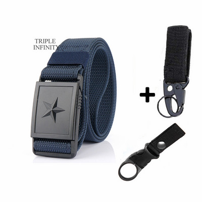 2023 m. penkiakampė žvaigždė magnetinė greito atsegimo sagtis taktinis diržas, tvirtas nailoninis diržas vyrams kariški džinsai kelnės diržų medžioklė