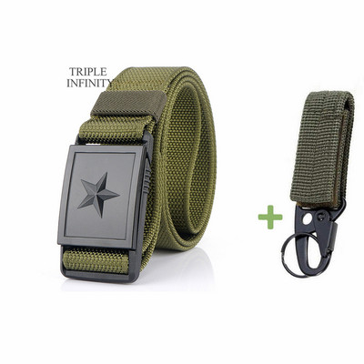 2023 m. penkiakampė žvaigždė magnetinė greito atsegimo sagtis taktinis diržas, tvirtas nailoninis diržas vyrams kariški džinsai kelnės diržų medžioklė