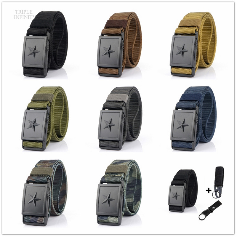 2023 m. penkiakampė žvaigždė magnetinė greito atsegimo sagtis taktinis diržas, tvirtas nailoninis diržas vyrams kariški džinsai kelnės diržų medžioklė