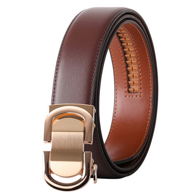 Curea pentru bărbați, albastru, alb, maro, curea bărbătească din piele naturală de vaca de înaltă calitate, pentru afaceri, blugi casual, centură, cataramă automată B461