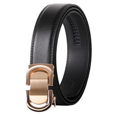 Curea pentru bărbați, albastru, alb, maro, curea bărbătească din piele naturală de vaca de înaltă calitate, pentru afaceri, blugi casual, centură, cataramă automată B461